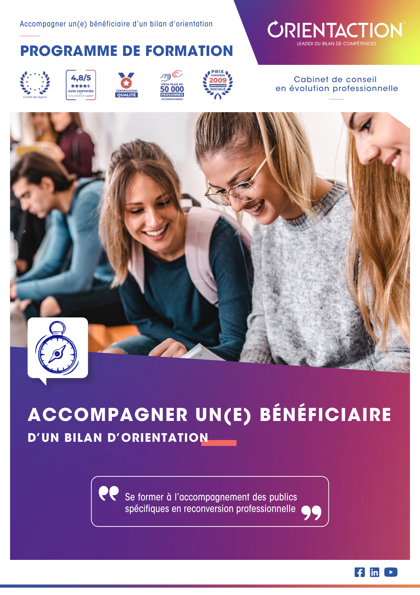 Formation expert - "Accompagner un(e) bénéficiaire d'un bilan d'orientation"