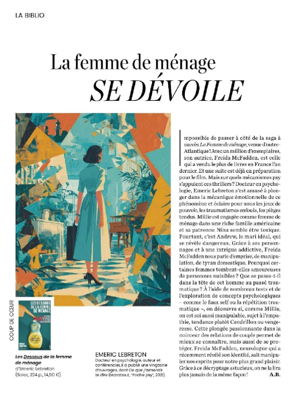 LES DESSOUS DE LA FEMME DE MÉNAGE – Comprendre les mécanismes de manipulation et décrypter les relations toxiques