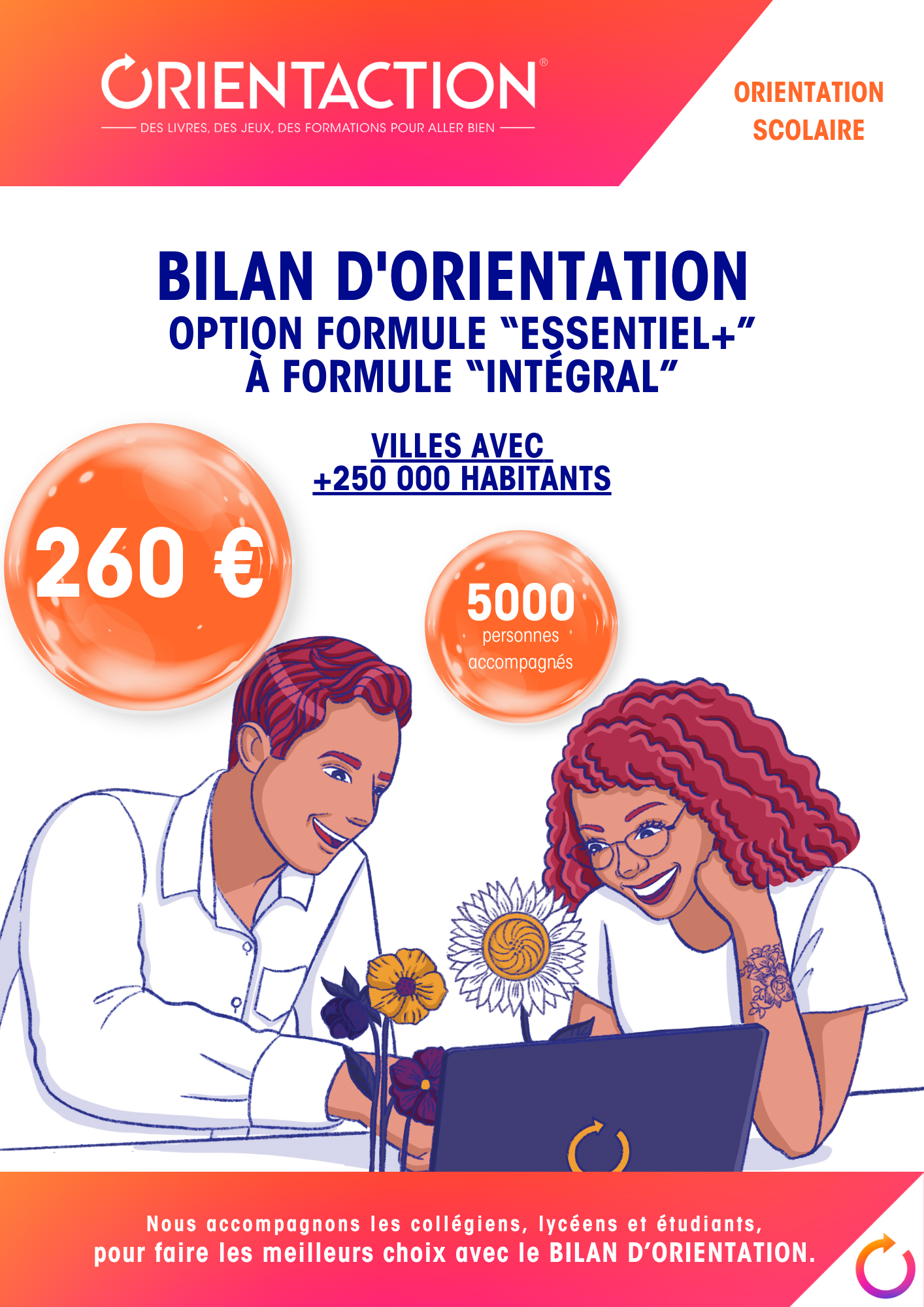 Bilan d'orientation Option Formule "Essentiel+" à Formule "Intégral" - Villes +250 000 hab