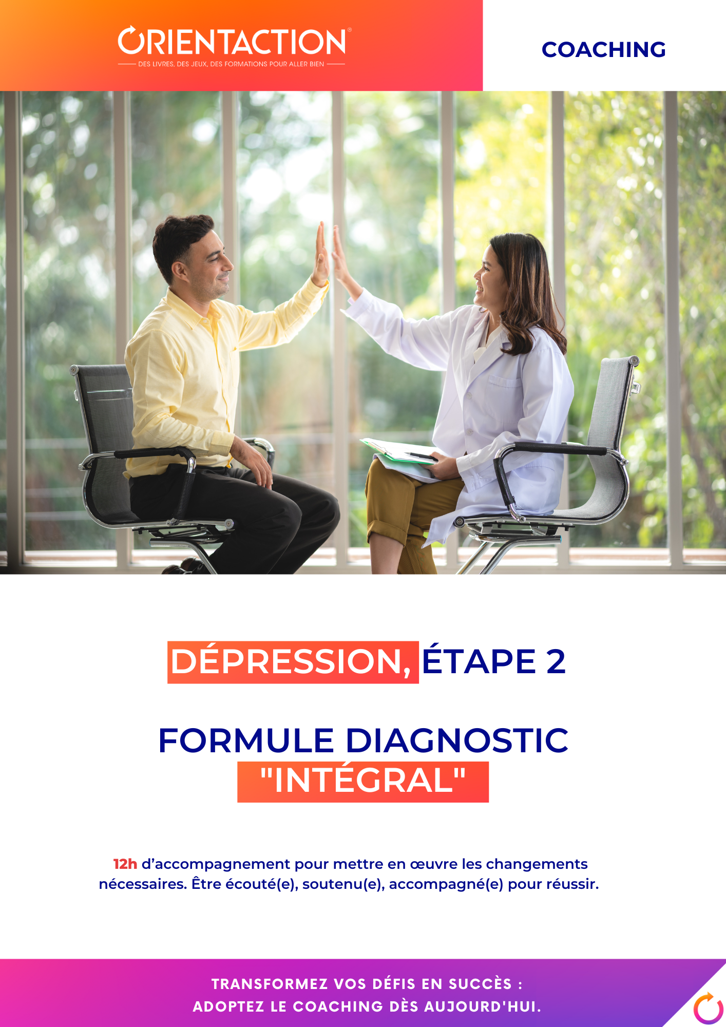 Coaching contre la dépression - Formule diagnostic "Intégral"