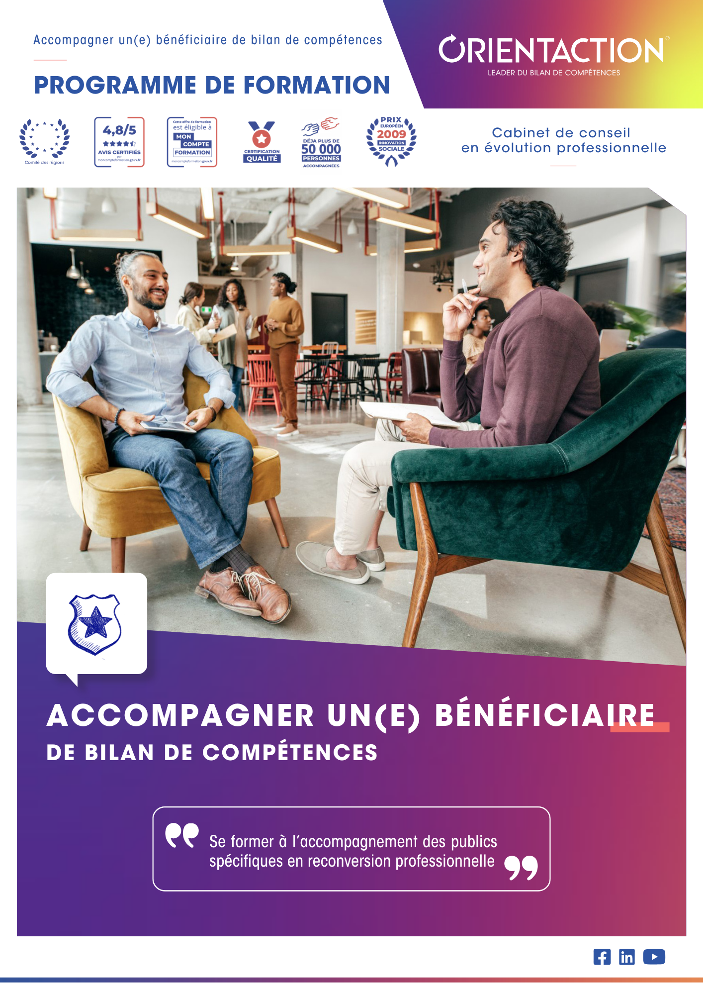 Formation expert - "Accompagner un(e) bénéficiaire de bilan de compétences" (éligible CPF)