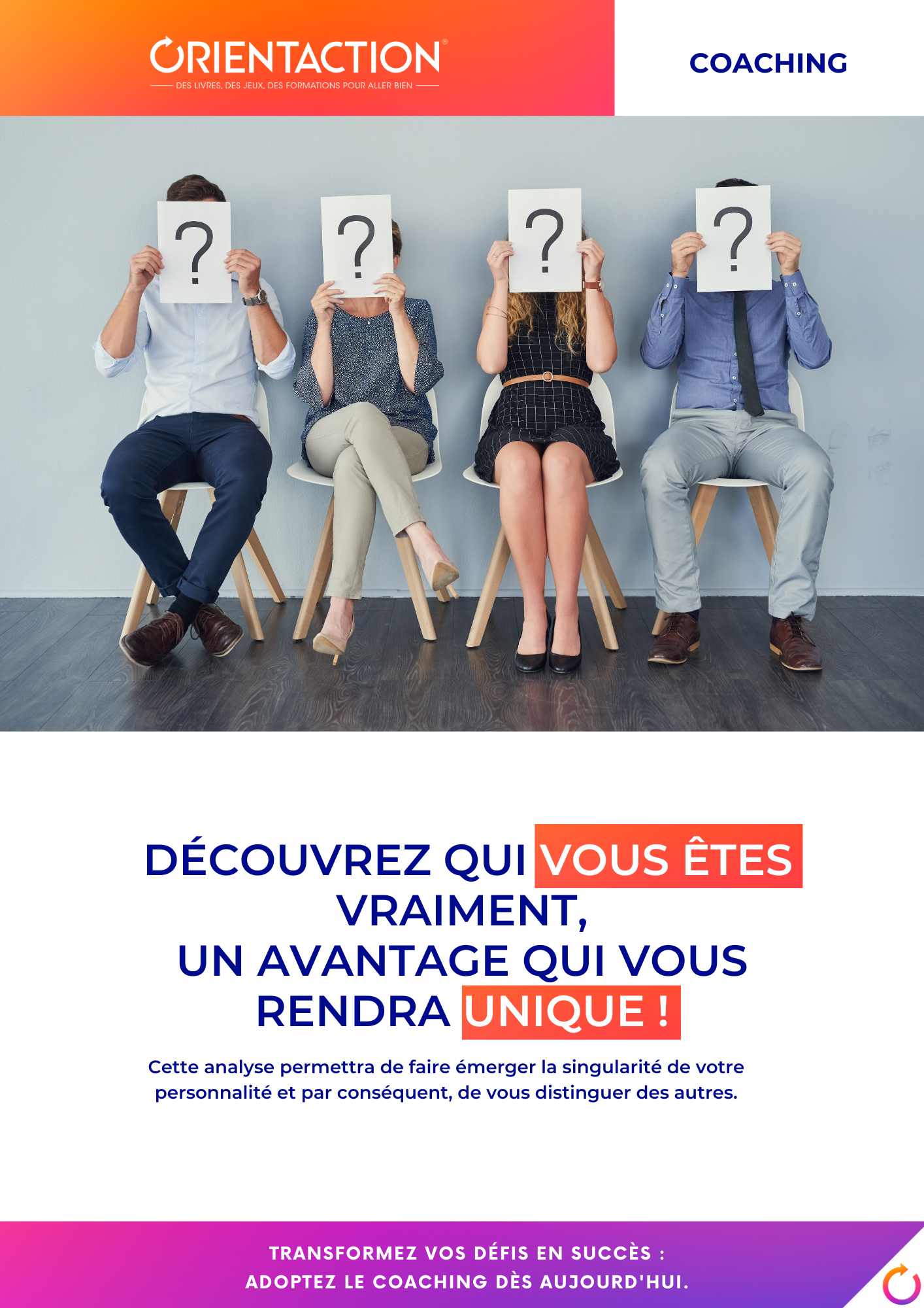 Session de coaching - Orientation de carrière avec 1 coach en évolution pro.