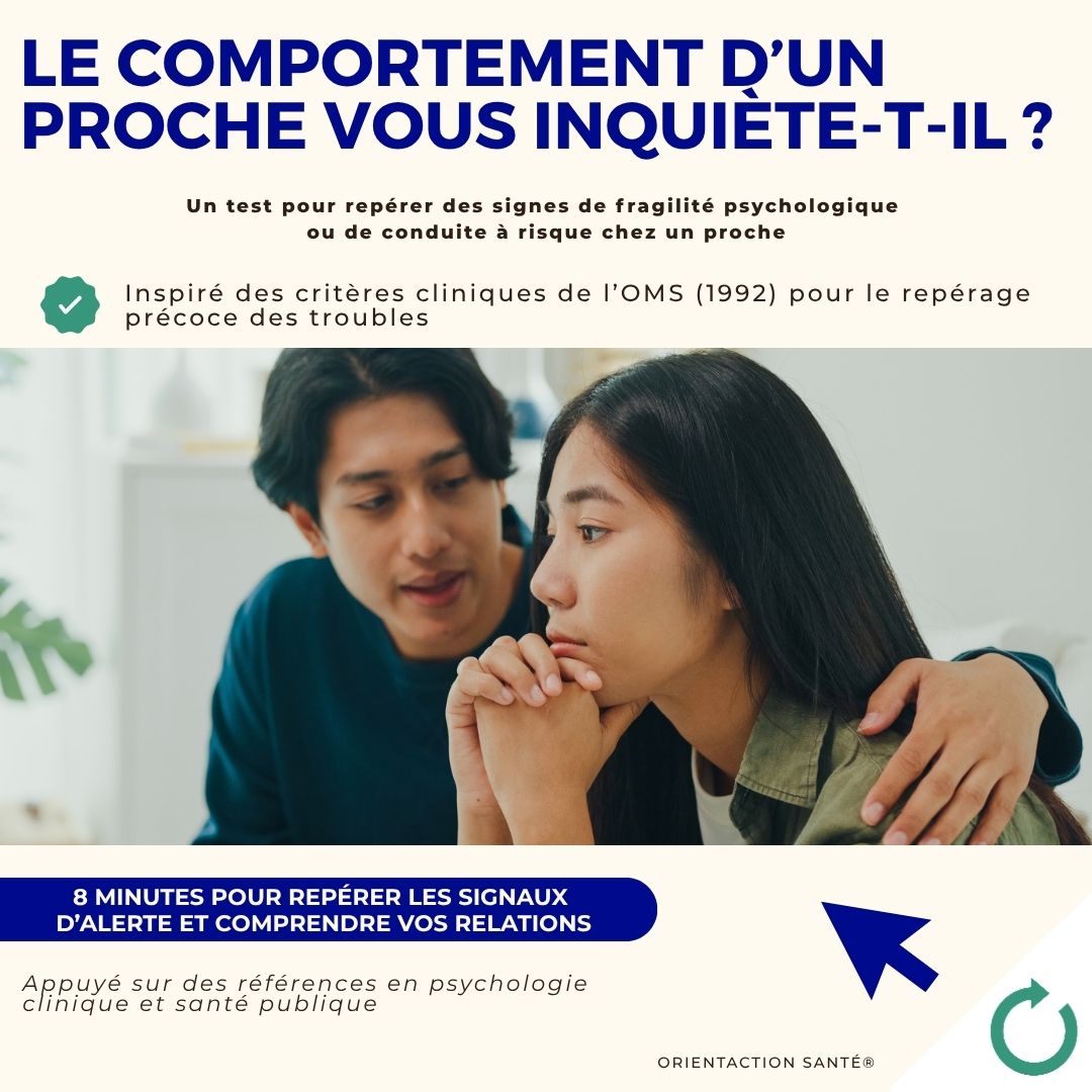 Test - Le comportement d’un proche vous inquiète-t-il ?