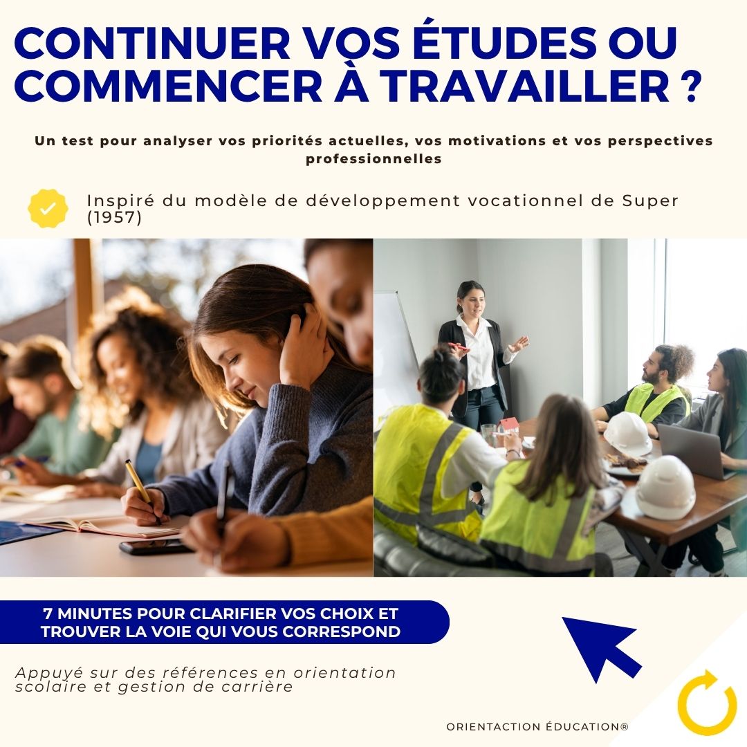 Test - Continuer vos études ou commencer à travailler ?