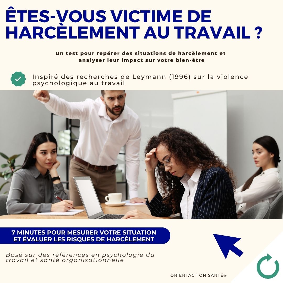 Test - Êtes-vous victime de harcèlement au travail ?