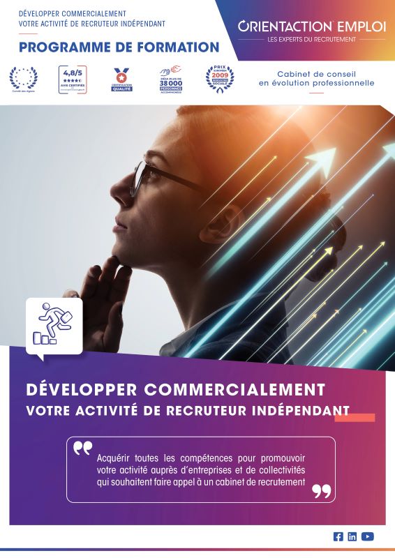 Formation expert - "Développer commercialement votre activité de recruteur indépendant"