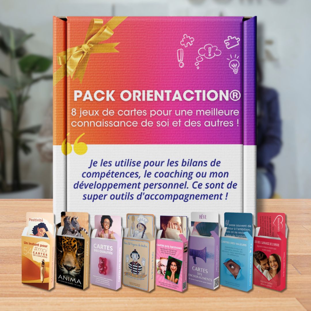 Un kit complet de 8 jeux de cartes pédagogiques pour une meilleure connaissance de soi
