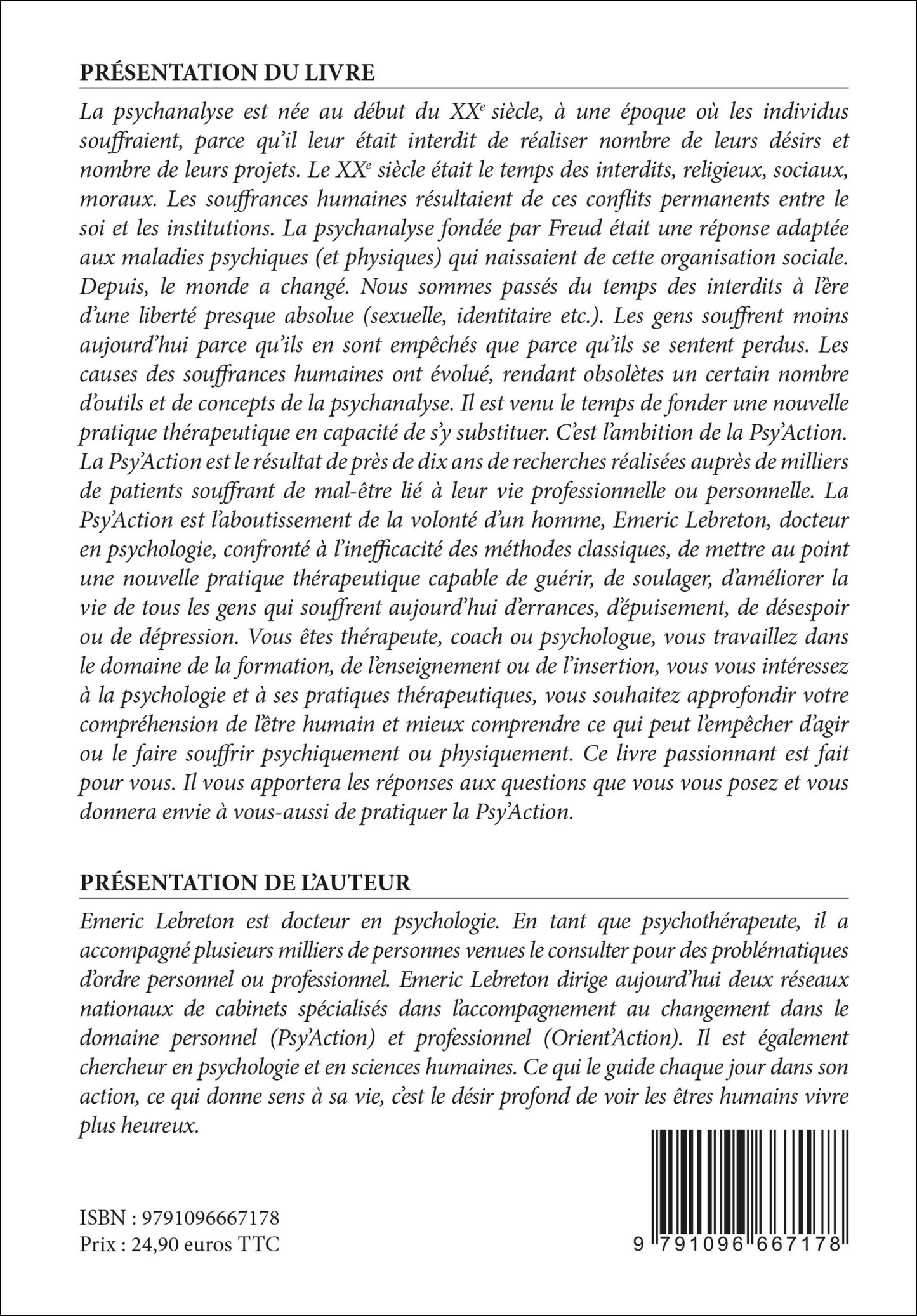 LA PSY'ACTION - Comprendre votre fonctionnement pour passer à l’action