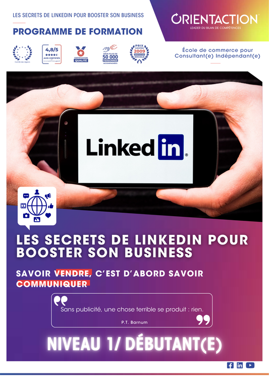 Formation expert - Les secrets de LinkedIn pour booster son business - débutant(e)