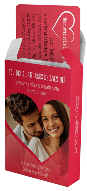 Jeu de cartes des 5 langages de l'amour