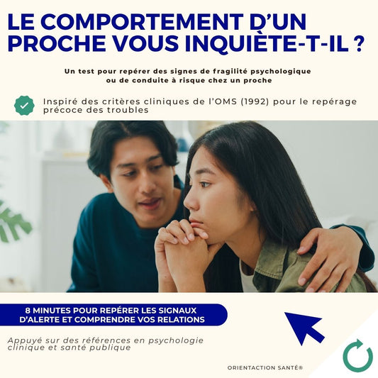 Test - Le comportement d’un proche vous inquiète-t-il ?