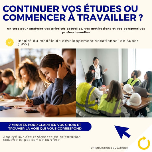 Test - Continuer vos études ou commencer à travailler ?