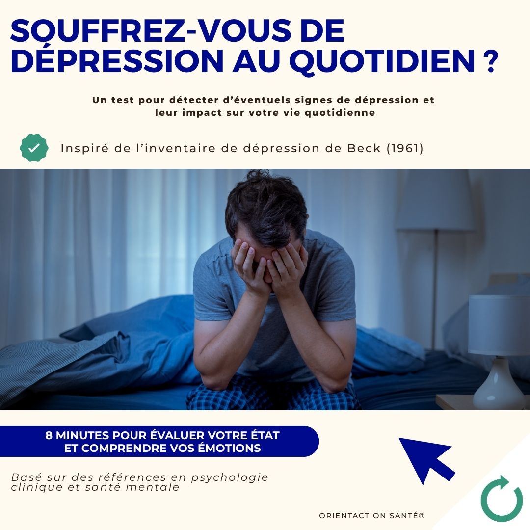 Test dépression – Évaluez votre état émotionnel – BOUTIQUE OFFICIELLE ...
