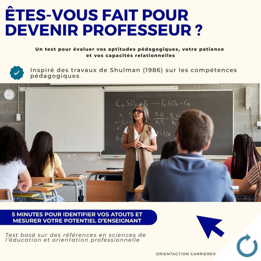 Test  Êtes-vous fait pour devenir professeur ?