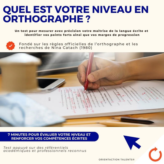 Test - Quel est votre niveau en orthographe ?