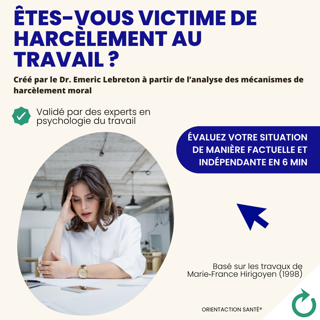 Test de harcèlement au travail – Méthode psychologique