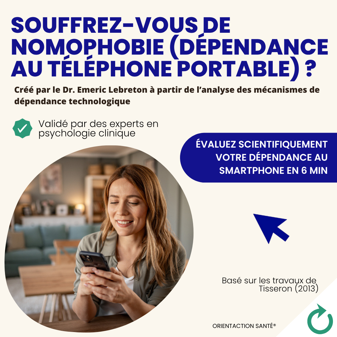 Test de nomophobie – Évaluation fiable et rapide